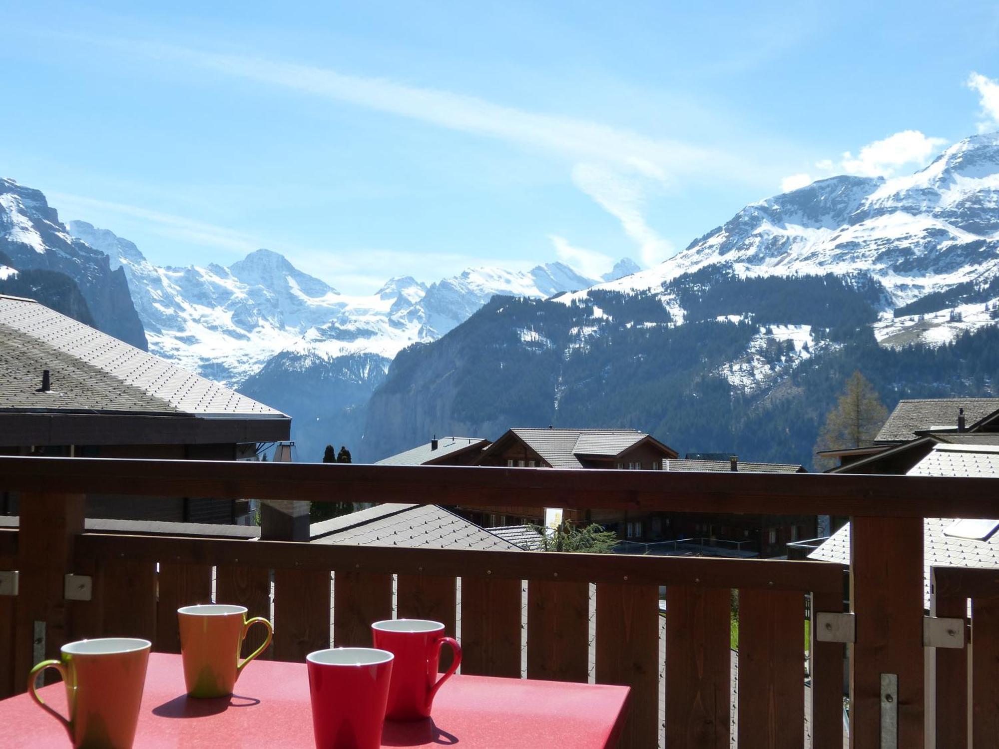 Chalet Bella Vista 6 Wengen Exteriör bild